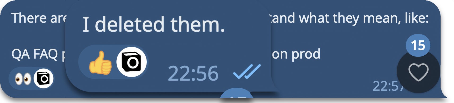 Notis Telegram emoji command interface